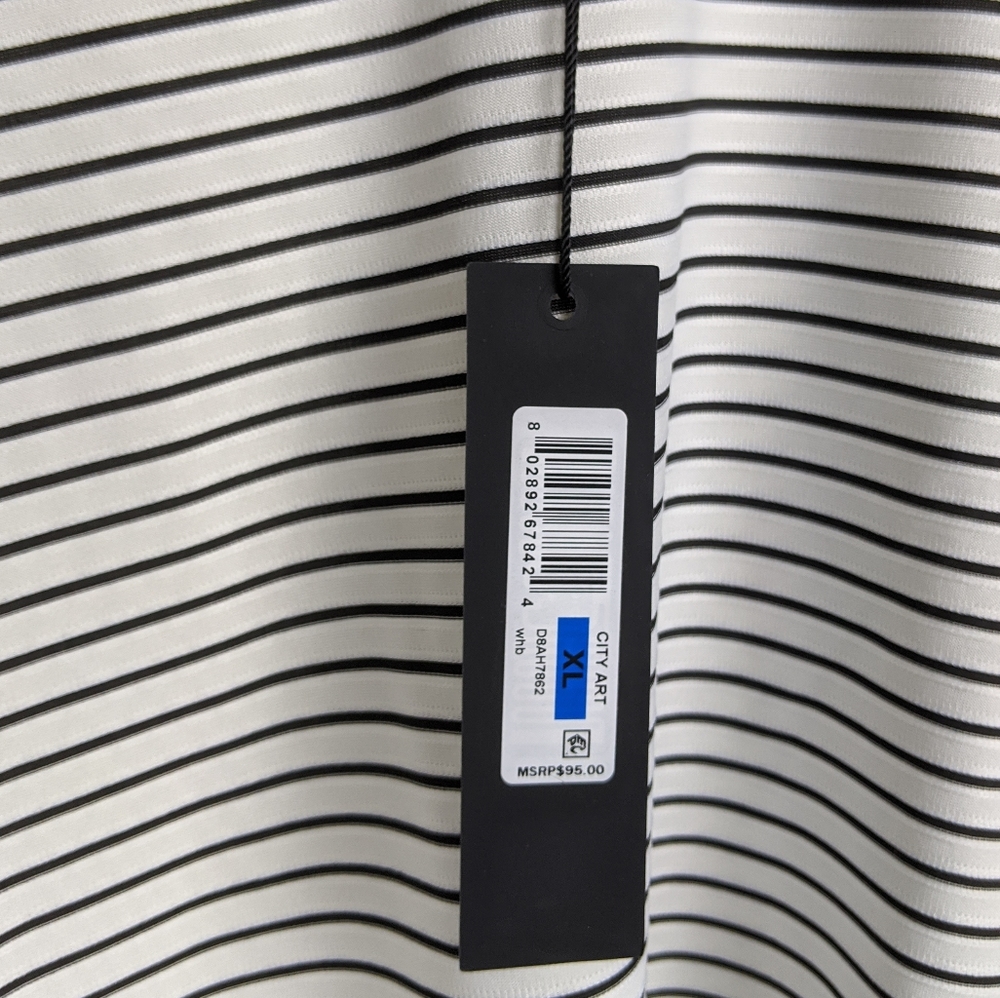 NWT Donna Karan New York Striped City Art Top - Picture 7 of 8